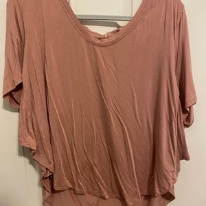 Pink and black lululemon ruffle t shirts